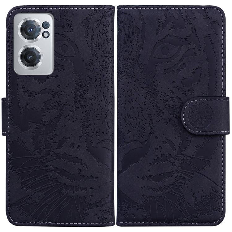 For OnePlus Nord CE 2 5G Tiger Embossing Pattern Horizontal Flip Leather Phone Case
