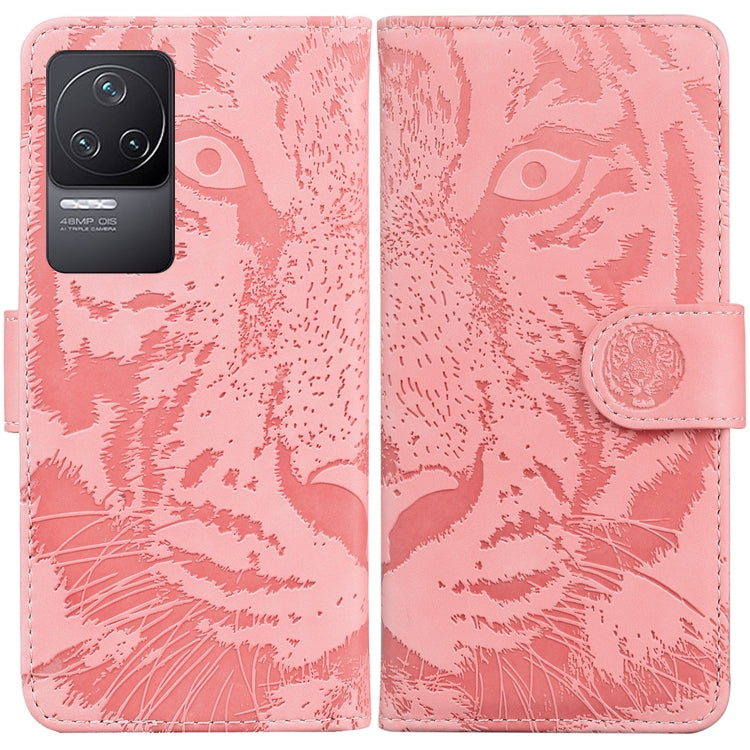For Xiaomi Redmi K40S Tiger Embossing Pattern Horizontal Flip Leather Phone Case