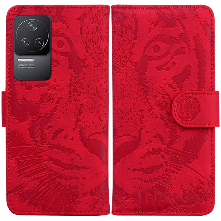 For Xiaomi Redmi K40S Tiger Embossing Pattern Horizontal Flip Leather Phone Case