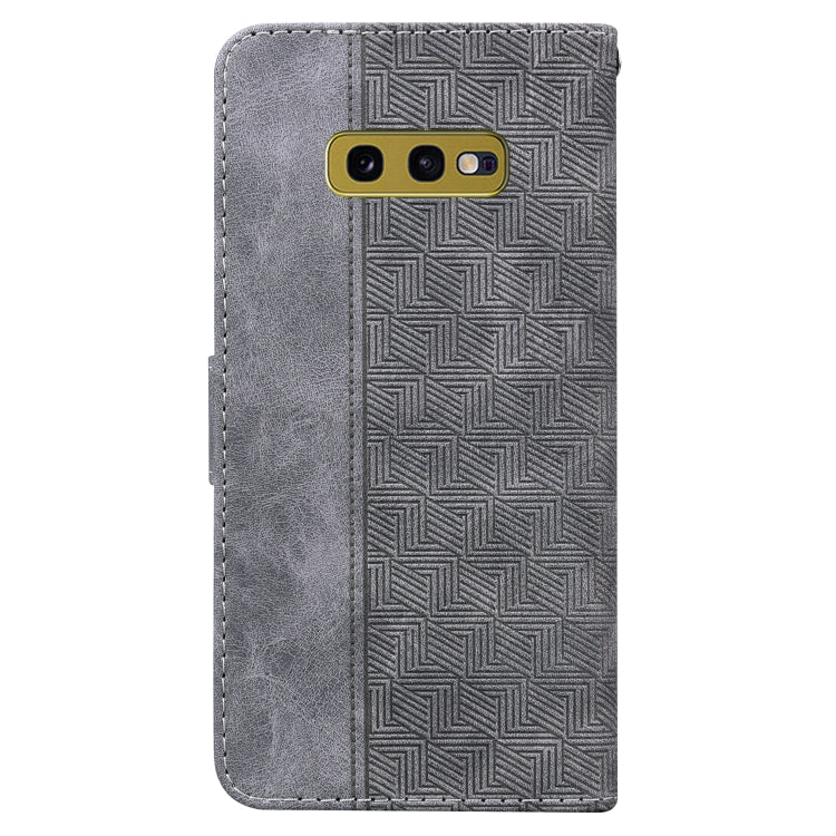 For Samsung Galaxy S10e Geometric Embossed Leather Phone Case