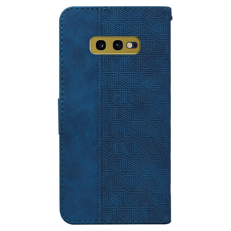 For Samsung Galaxy S10e Geometric Embossed Leather Phone Case