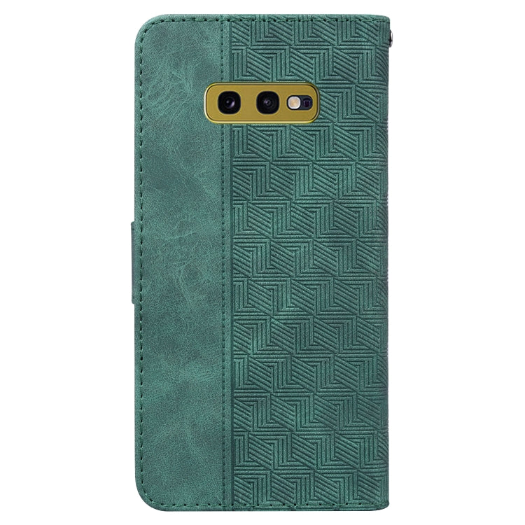 For Samsung Galaxy S10e Geometric Embossed Leather Phone Case