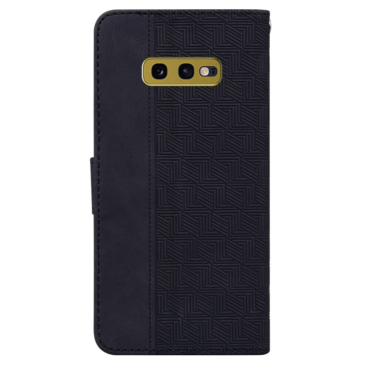 For Samsung Galaxy S10e Geometric Embossed Leather Phone Case