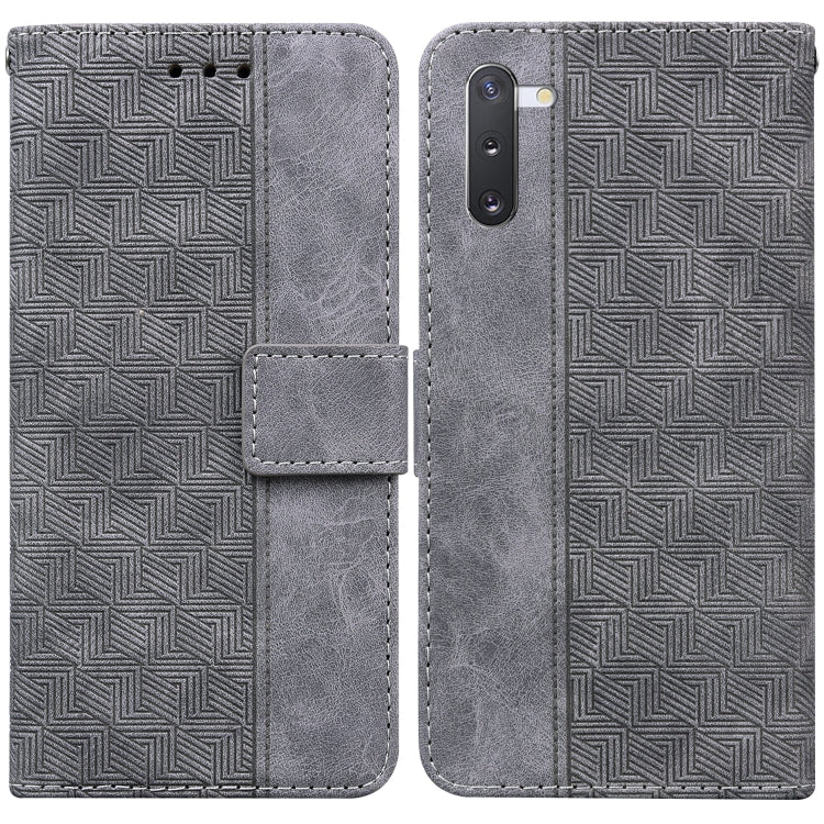 For Samsung Galaxy Note10 Geometric Embossed Leather Phone Case