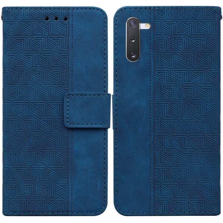 For Samsung Galaxy Note10 Geometric Embossed Leather Phone Case