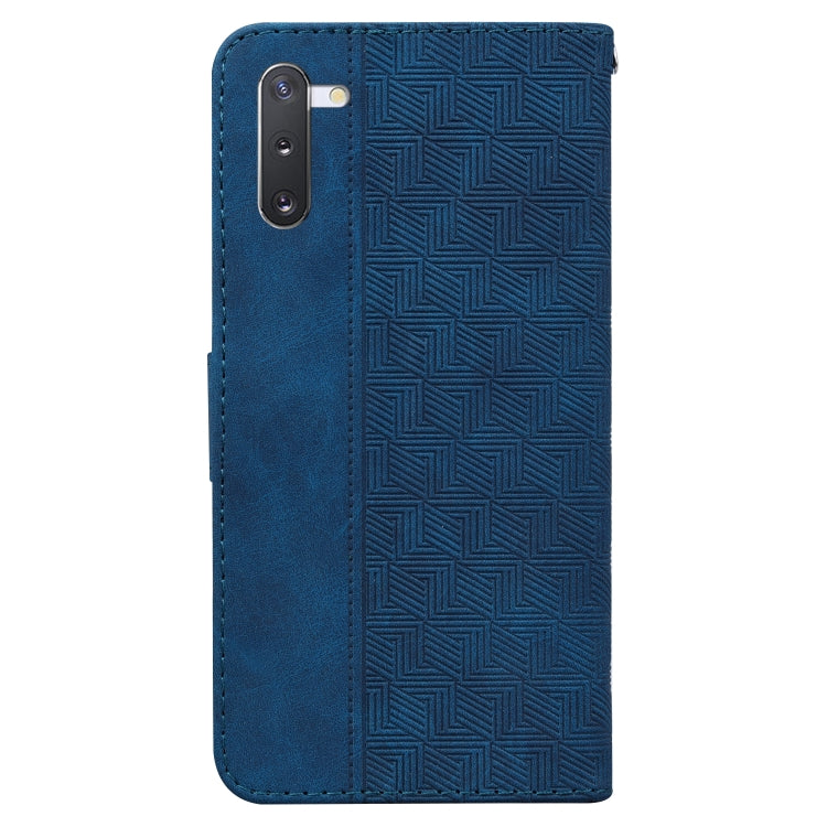 For Samsung Galaxy Note10 Geometric Embossed Leather Phone Case
