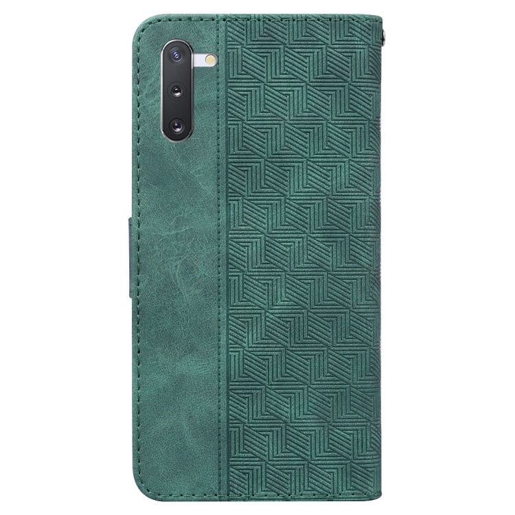 For Samsung Galaxy Note10 Geometric Embossed Leather Phone Case