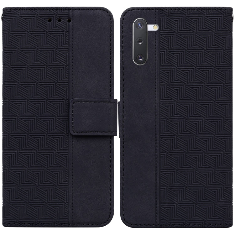 For Samsung Galaxy Note10 Geometric Embossed Leather Phone Case