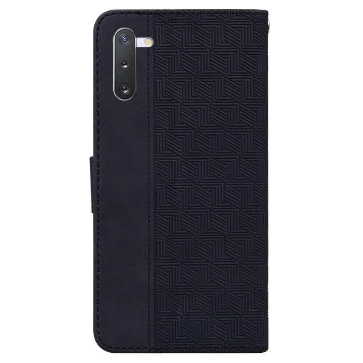 For Samsung Galaxy Note10 Geometric Embossed Leather Phone Case