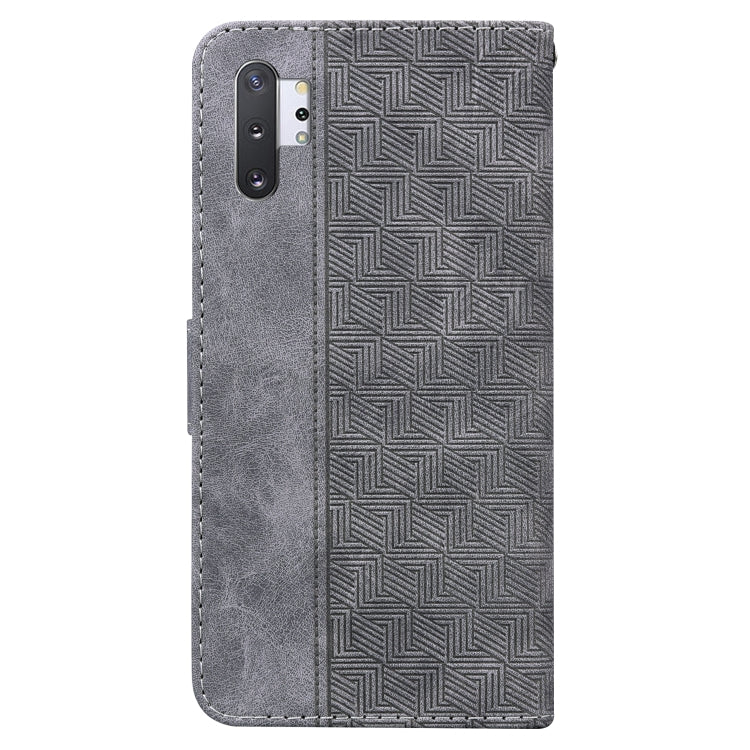 For Samsung Galaxy Note10+ Geometric Embossed Leather Phone Case