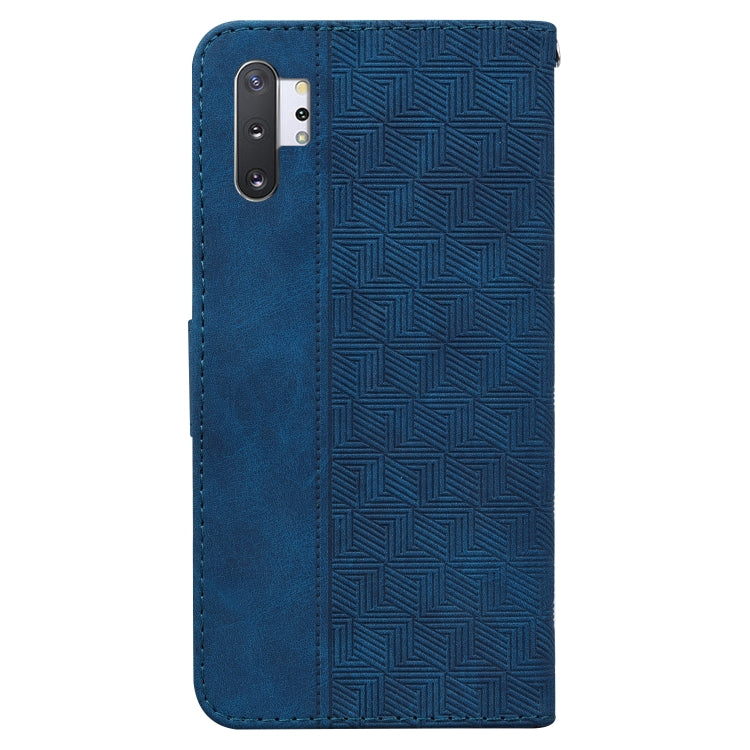 For Samsung Galaxy Note10+ Geometric Embossed Leather Phone Case