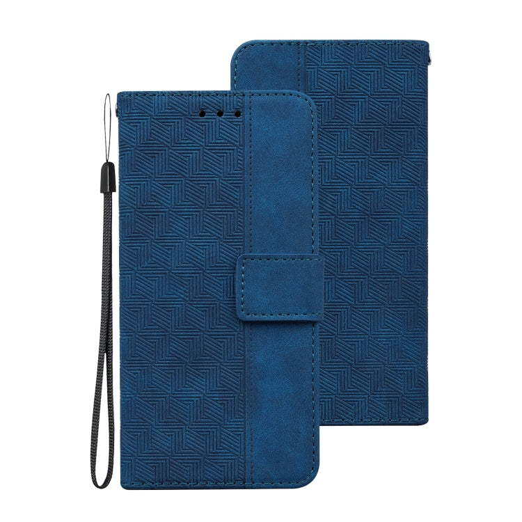 For Samsung Galaxy Note20 Geometric Embossed Leather Phone Case