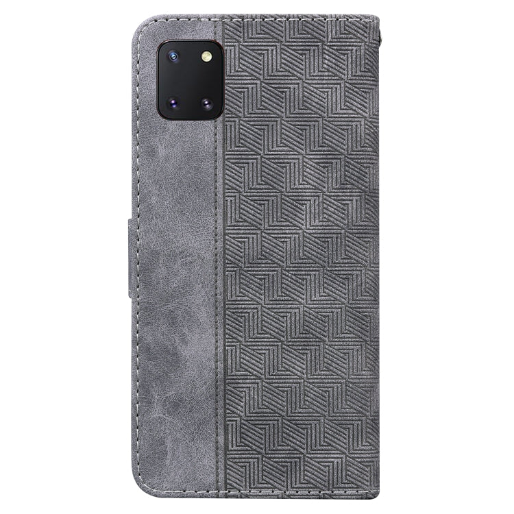 For Samsung Galaxy Note10 Lite / A81 Geometric Embossed Leather Phone Case