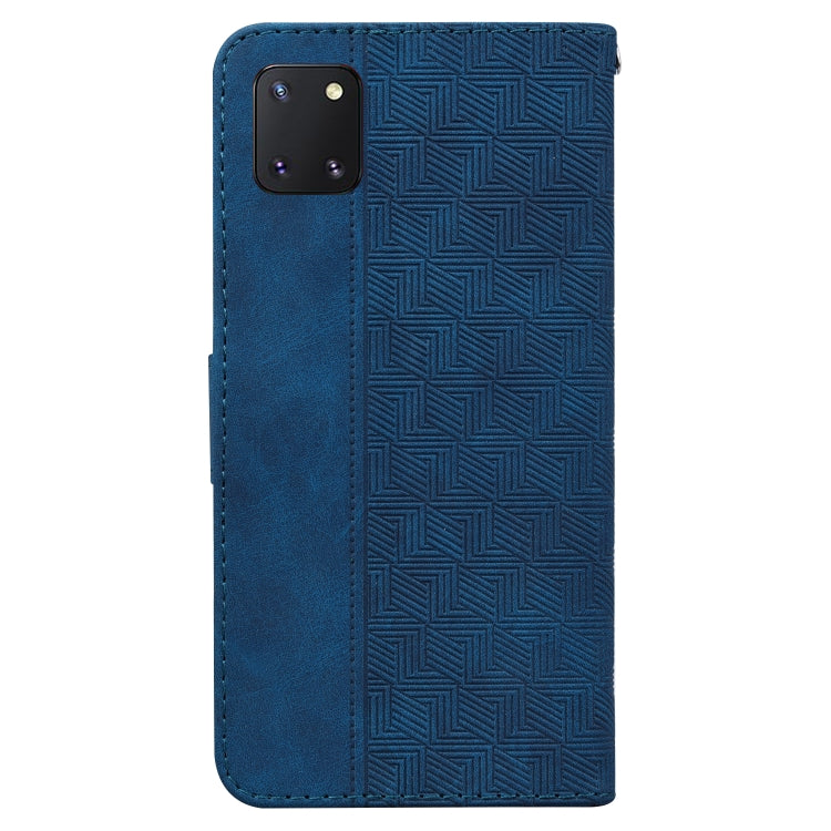 For Samsung Galaxy Note10 Lite / A81 Geometric Embossed Leather Phone Case
