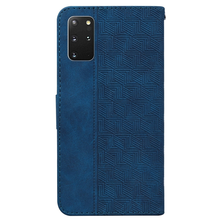 For Samsung Galaxy S20+ Geometric Embossed Leather Phone Case