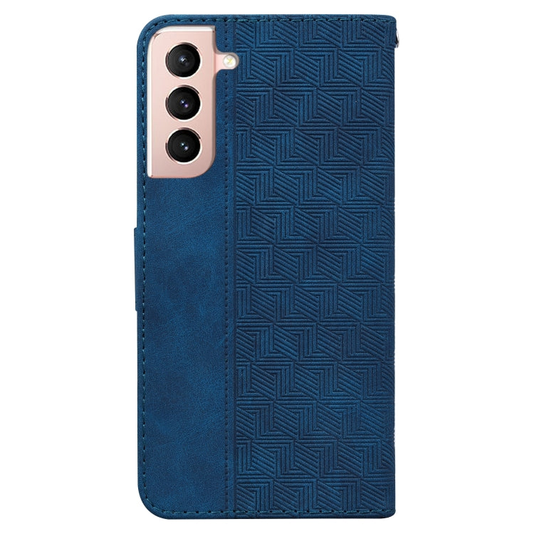 For Samsung Galaxy S22 5G Geometric Embossed Leather Phone Case