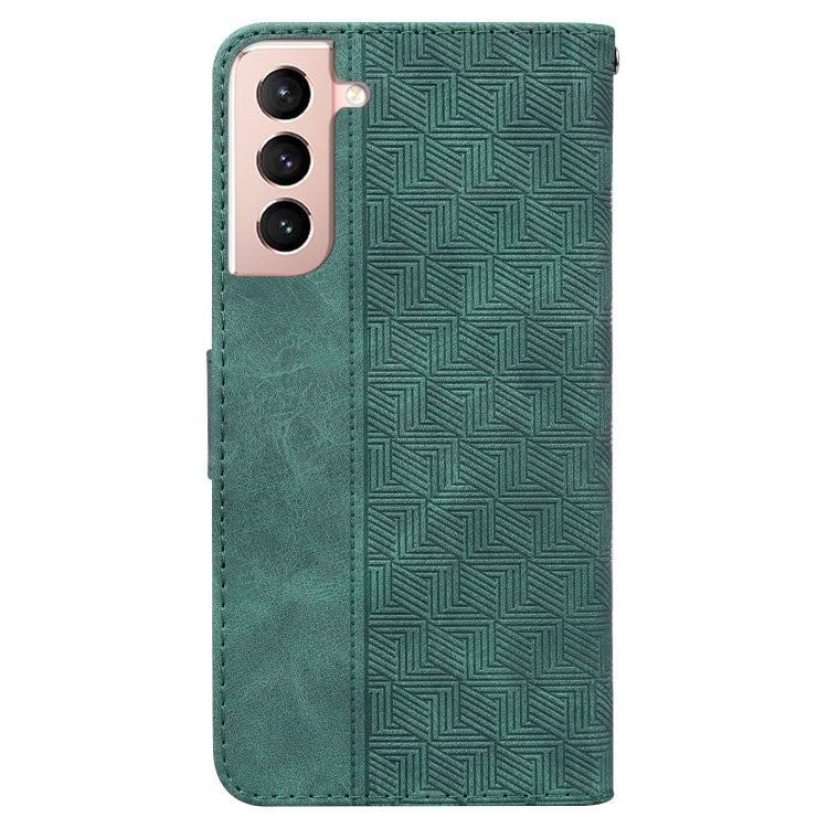 For Samsung Galaxy S22 5G Geometric Embossed Leather Phone Case
