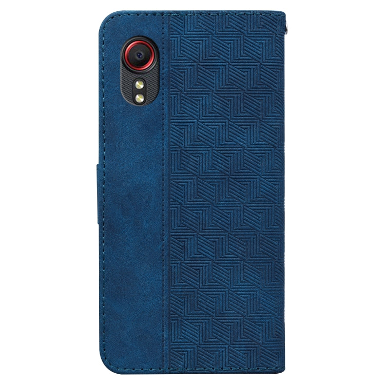 For Samsung Galaxy Xcover 5 Geometric Embossed Leather Phone Case