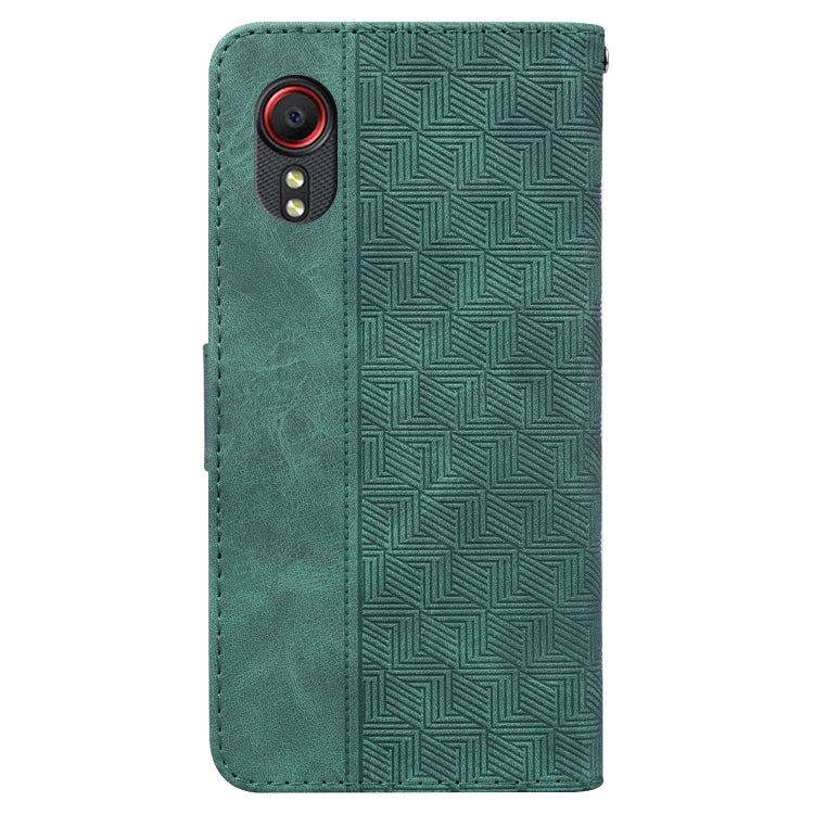 For Samsung Galaxy Xcover 5 Geometric Embossed Leather Phone Case