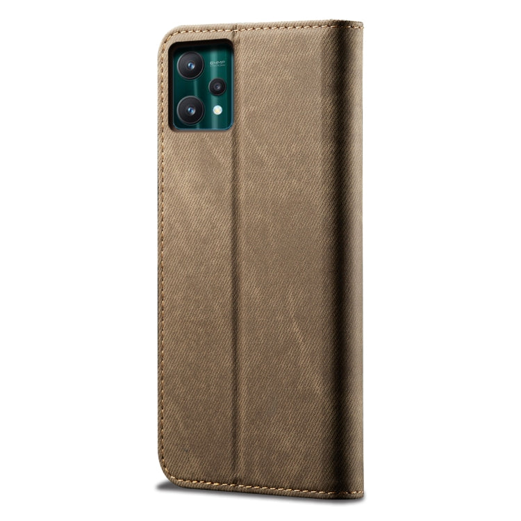 For OPPO Realme 9 Pro Denim Texture Casual Style Leather Phone Case
