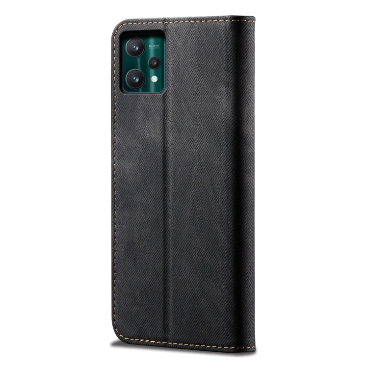 For OPPO Realme 9 Pro Denim Texture Casual Style Leather Phone Case
