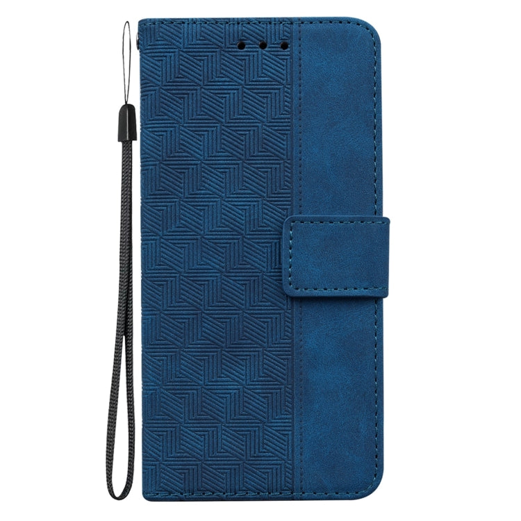 For iPhone 12 mini Geometric Embossed Leather Phone Case