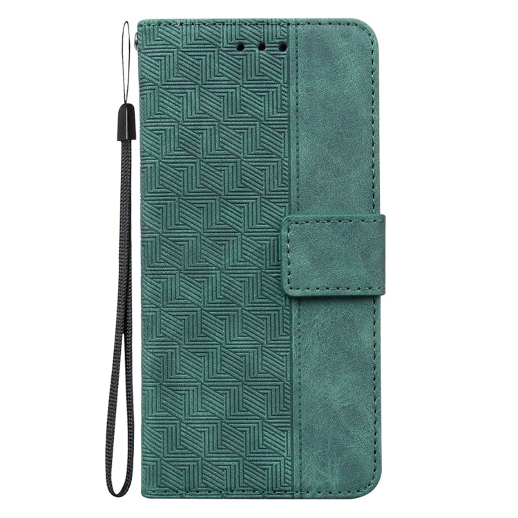 For iPhone 12 mini Geometric Embossed Leather Phone Case