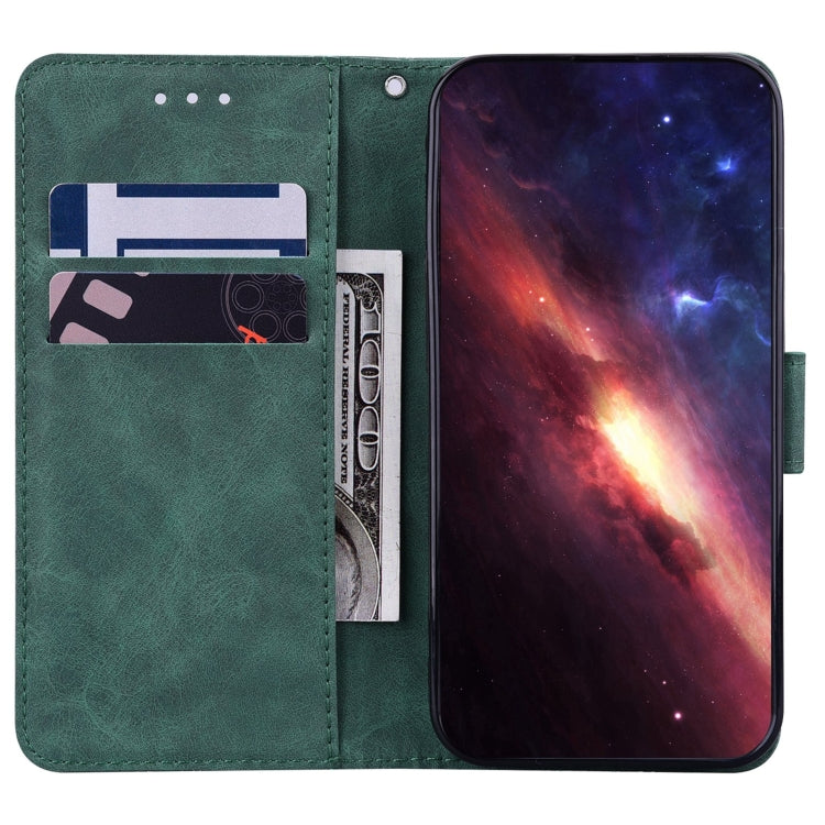 For iPhone 12 mini Geometric Embossed Leather Phone Case