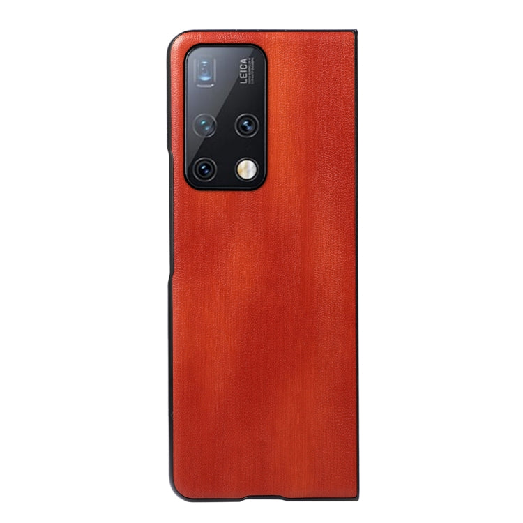 For Huawei Mate X2 Yellow Cow Texture PU Phone Case