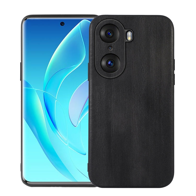 For Honor 60 Pro Yellow Cow Texture PU Phone Case