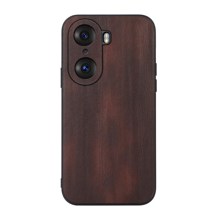 For Honor 60 Pro Yellow Cow Texture PU Phone Case