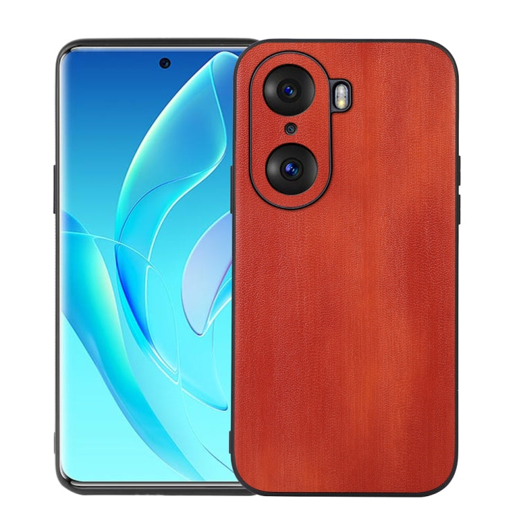 For Honor 60 Pro Yellow Cow Texture PU Phone Case
