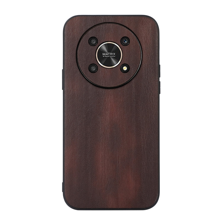 For Honor X30 Yellow Cow Texture PU Phone Case