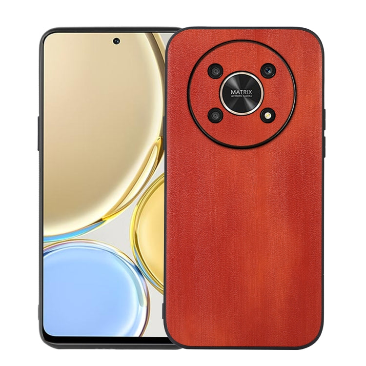 For Honor X30 Yellow Cow Texture PU Phone Case