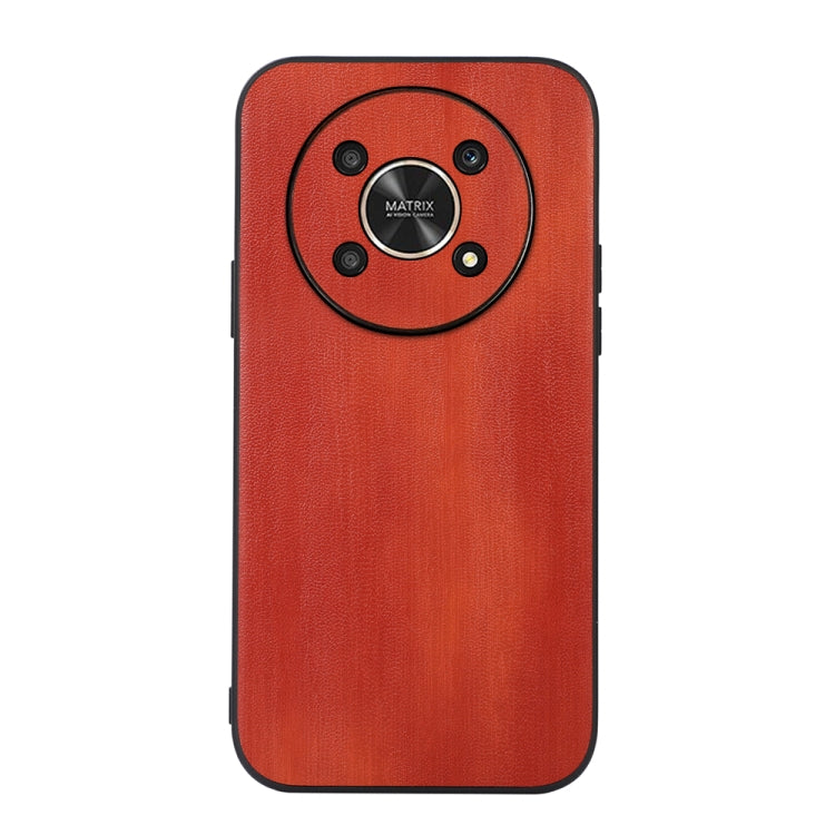 For Honor X30 Yellow Cow Texture PU Phone Case