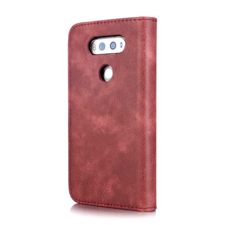 For LG V20 DG.MING Crazy Horse Texture Flip Detachable Magnetic Leather Case with Holder & Card Slots & Wallet