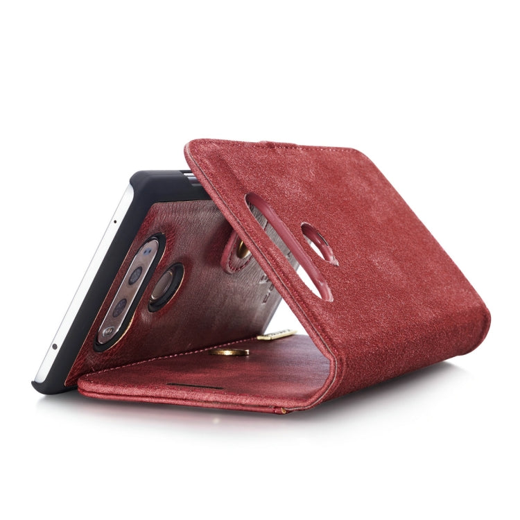 For LG V20 DG.MING Crazy Horse Texture Flip Detachable Magnetic Leather Case with Holder & Card Slots & Wallet
