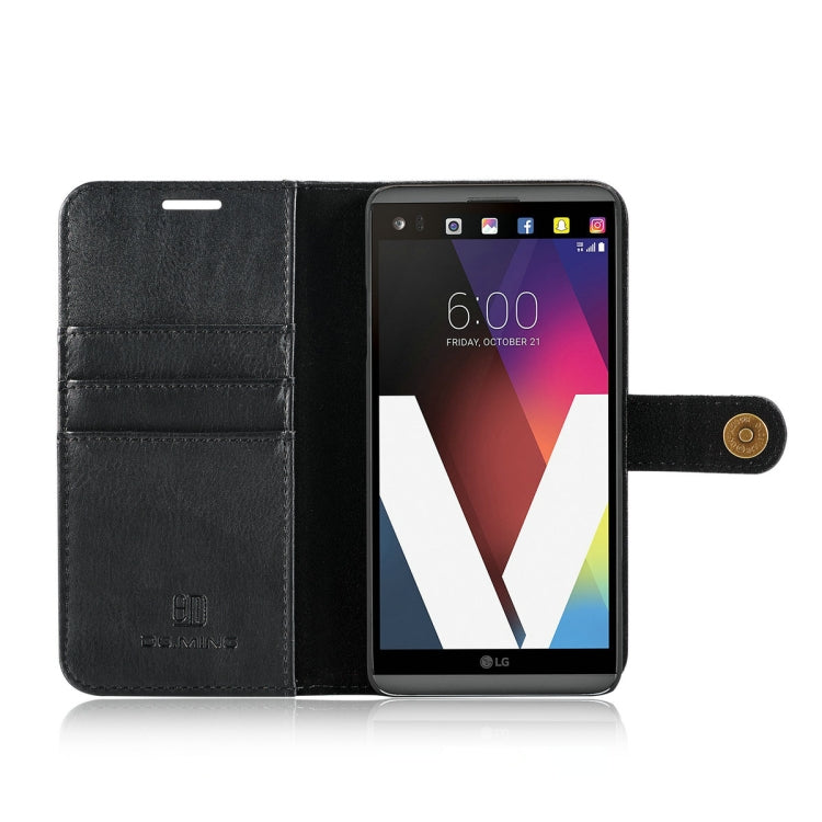 For LG V20 DG.MING Crazy Horse Texture Flip Detachable Magnetic Leather Case with Holder & Card Slots & Wallet