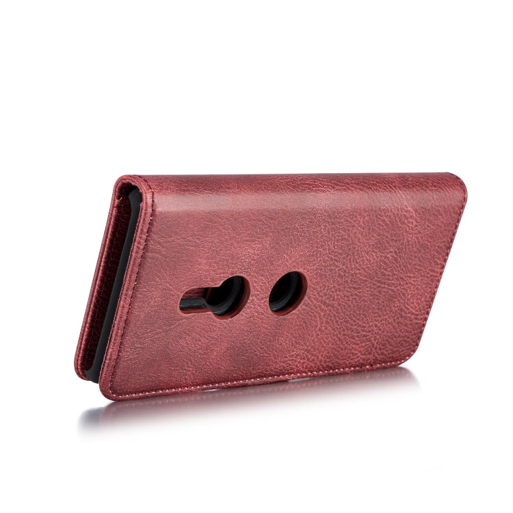 For Sony Xperia XZ3 DG.MING Crazy Horse Texture Flip Detachable Magnetic Leather Case with Holder & Card Slots & Wallet