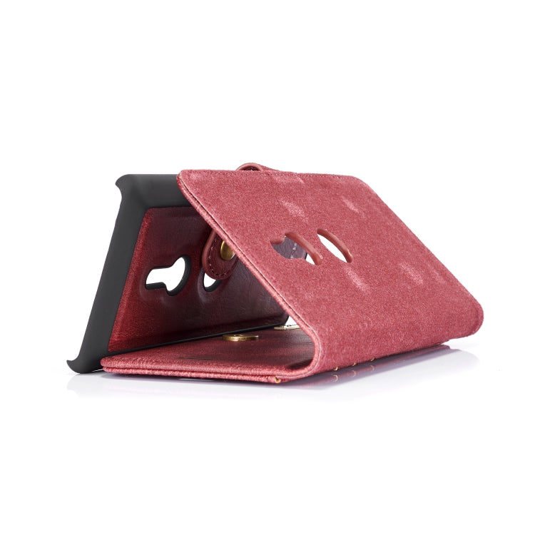 For Sony Xperia XZ3 DG.MING Crazy Horse Texture Flip Detachable Magnetic Leather Case with Holder & Card Slots & Wallet