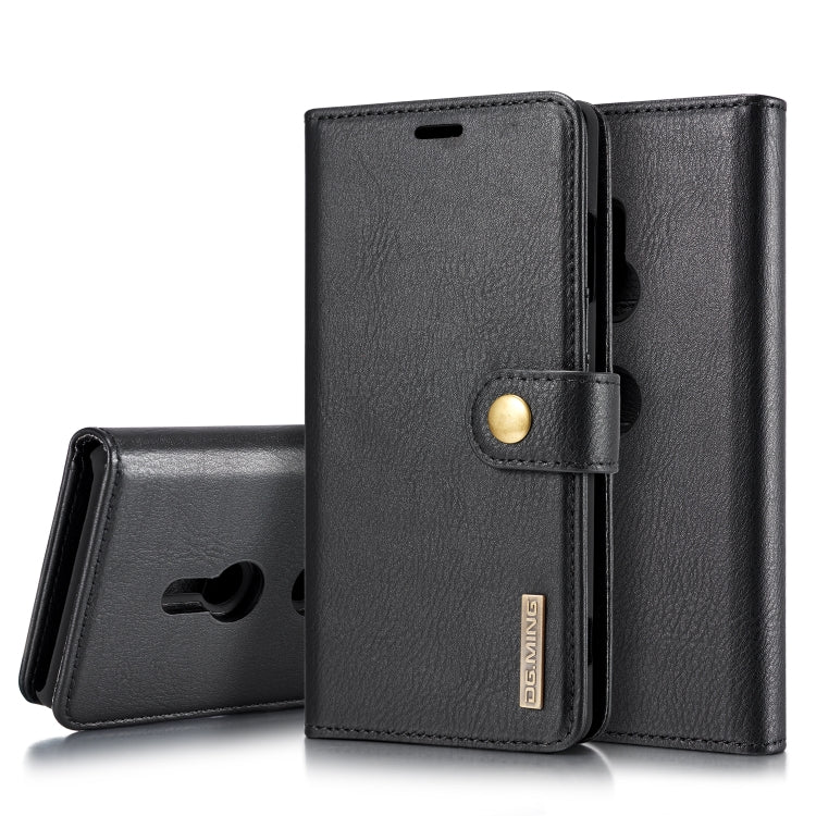 For Sony Xperia XZ3 DG.MING Crazy Horse Texture Flip Detachable Magnetic Leather Case with Holder & Card Slots & Wallet