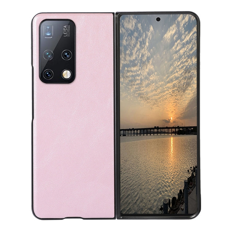 For Huawei Mate X2 Cowhide Texture PU Phone Case