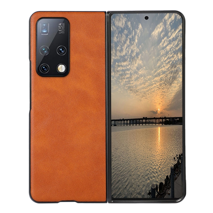 For Huawei Mate X2 Cowhide Texture PU Phone Case