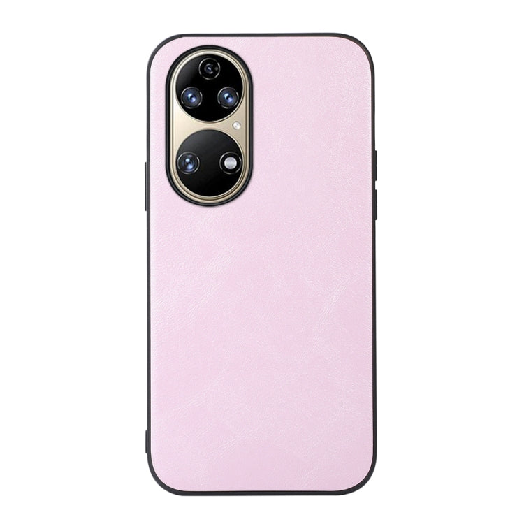 For Huawei P50 Cowhide Texture PU Phone Case