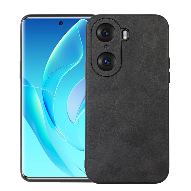 For Honor 60 Pro Cowhide Texture PU Phone Case
