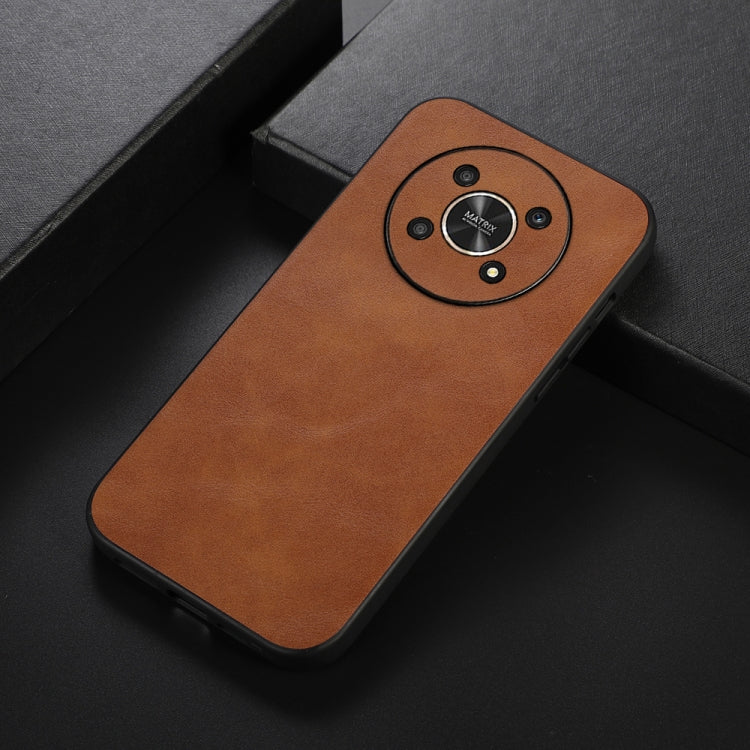 For Honor X30 Cowhide Texture PU Phone Case
