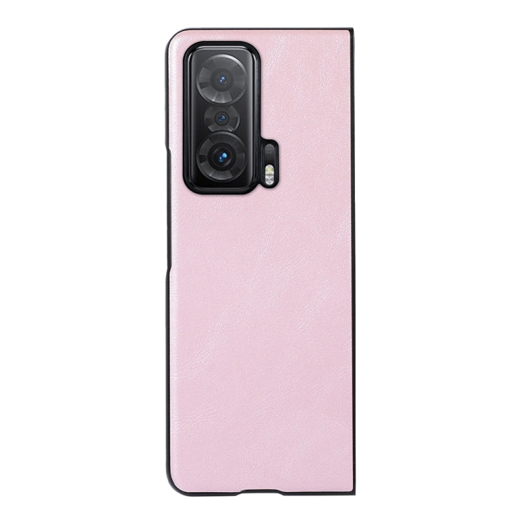 For Honor Magic V Cowhide Texture PU Phone Case