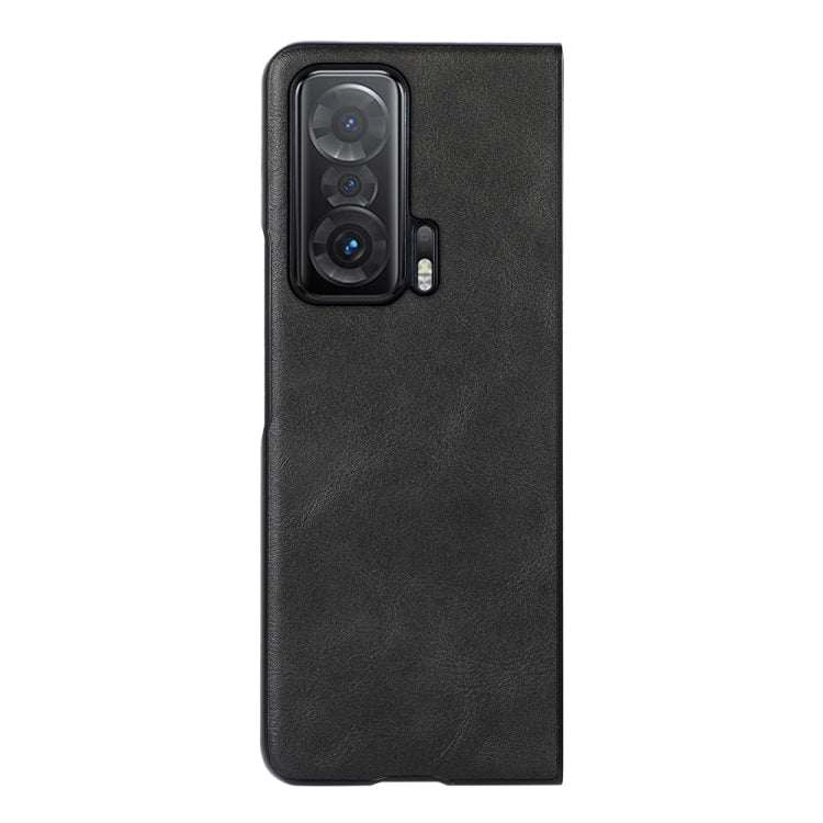 For Honor Magic V Cowhide Texture PU Phone Case
