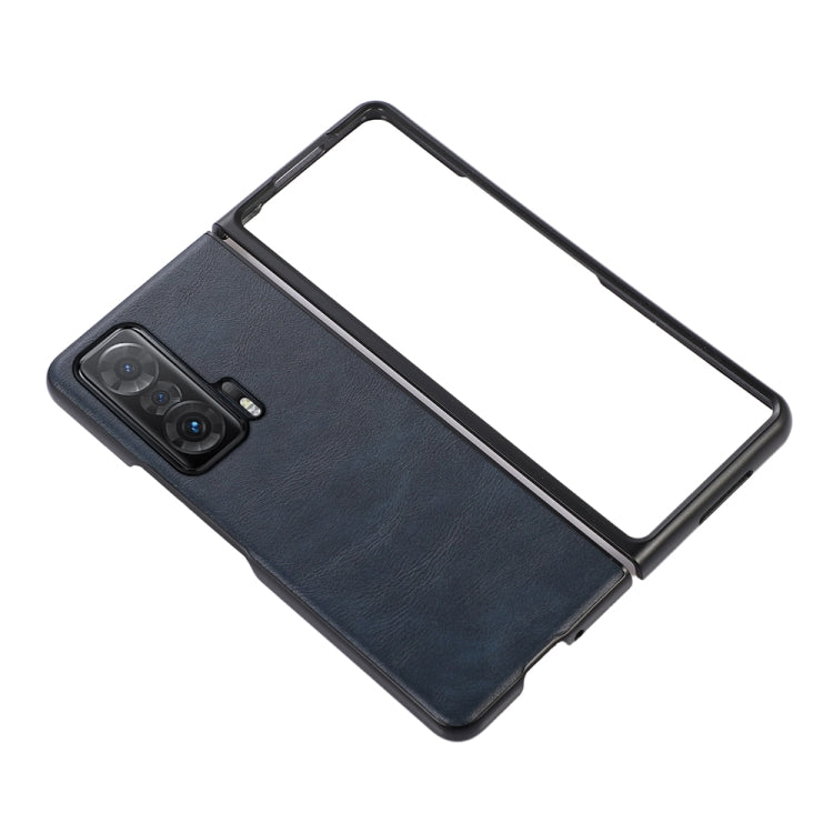 For Honor Magic V Cowhide Texture PU Phone Case