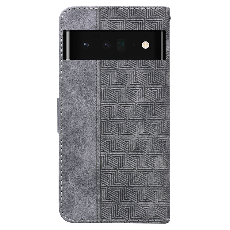 For Google Pixel 6 Pro Geometric Embossed Leather Phone Case